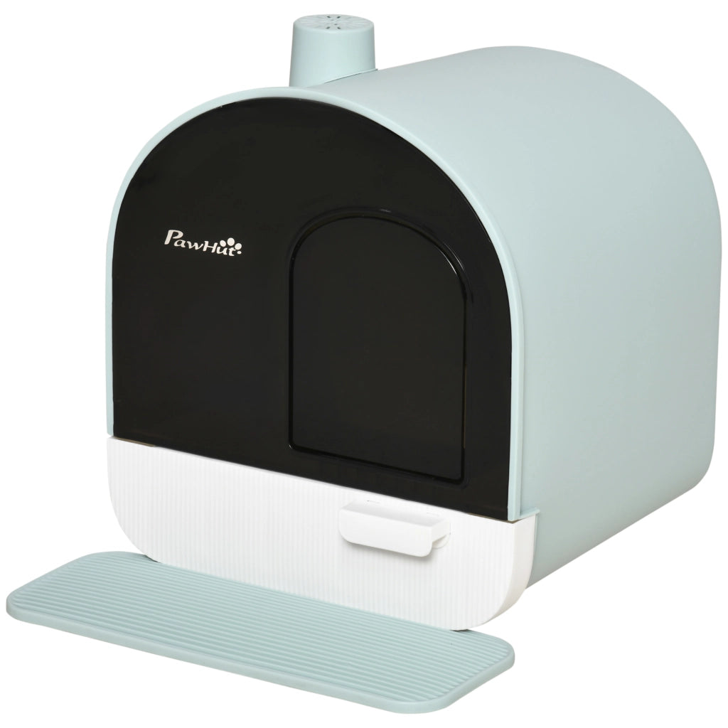 Lettiera per Gatti Chiusa con Filtri ¨C zephmum ¨C Verde PP 43x44x47cm