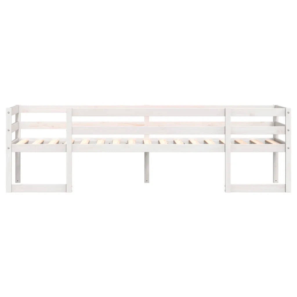 Giroletto per Bambini Bianco 90x200cm in Legno Massello di Pino