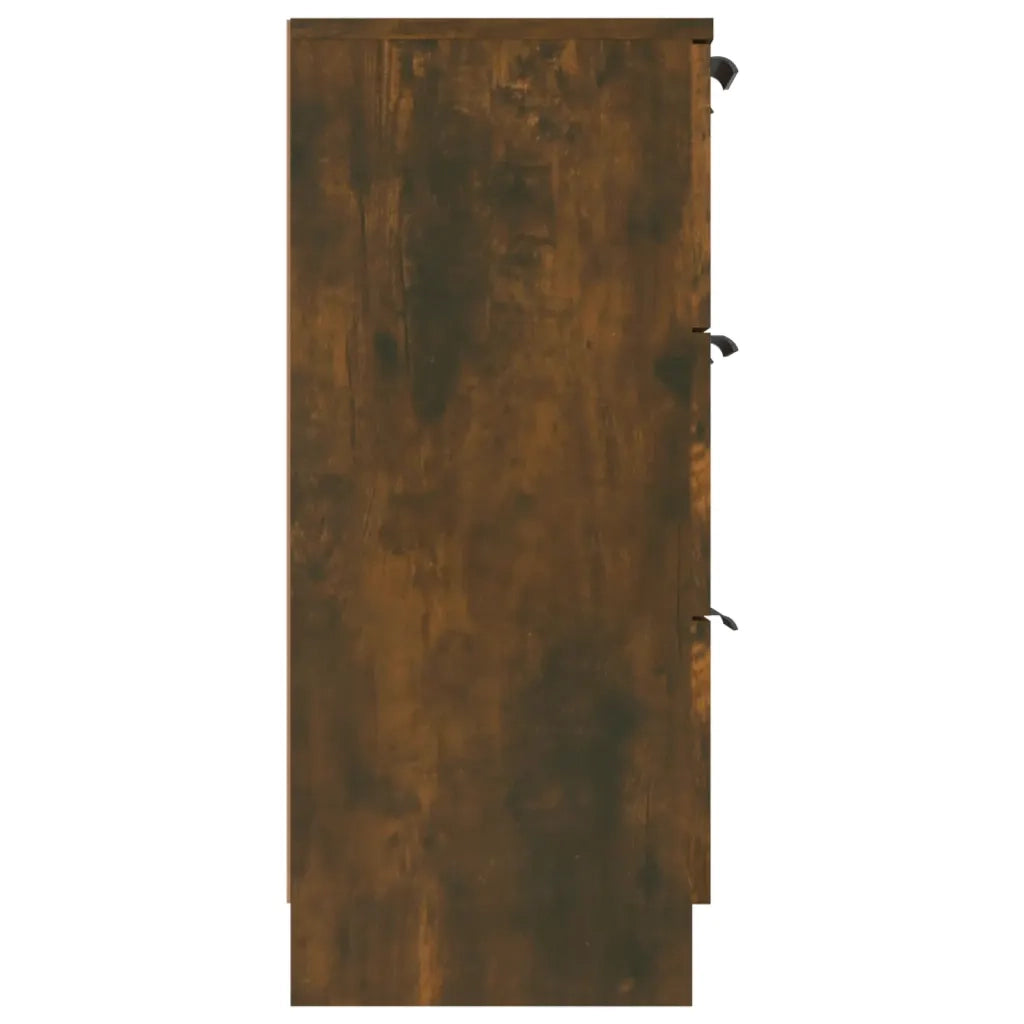 Credenza-Buffet-Armadio da cucina Rovere Fumo 60x30x70 cm in Legno tecnico 863251