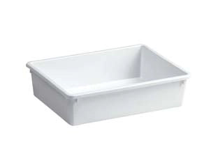BACINELLA PER FRIGO IN POLIPROPILENE BIANCA- - cm.35x25x10h. lt.5 - 5 pezzi STEFANPLAST