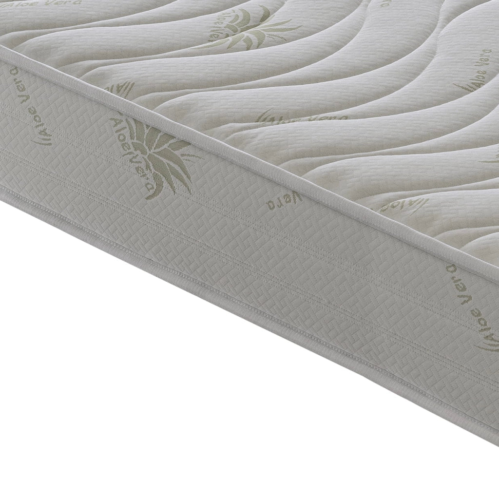 Materasso Singolo 90x190 Alto 25 cm - Aloe Vera – Ortopedico – Alta densità – Onda Massaggiante - Massimo Comfort