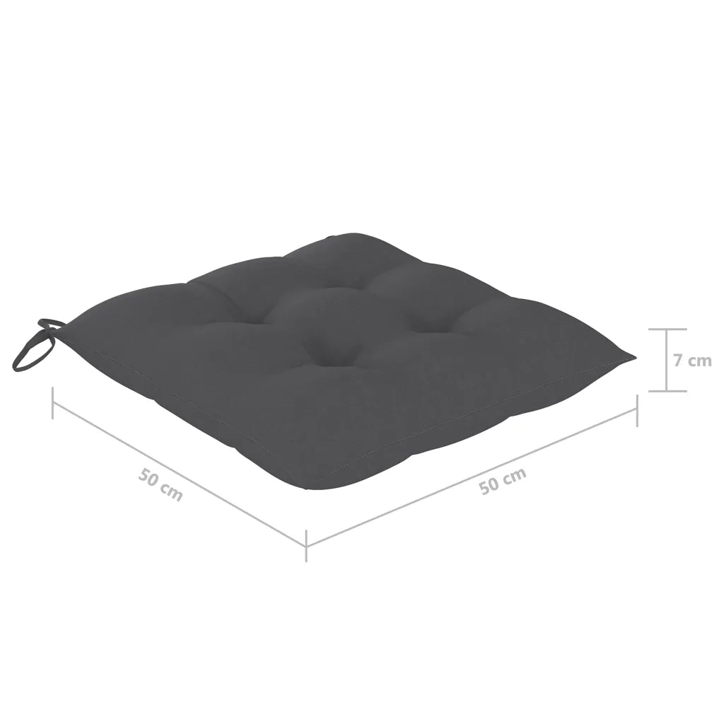 Sedie da Giardino con Cuscini 8 pz in Legno Massello di Acacia 3078539