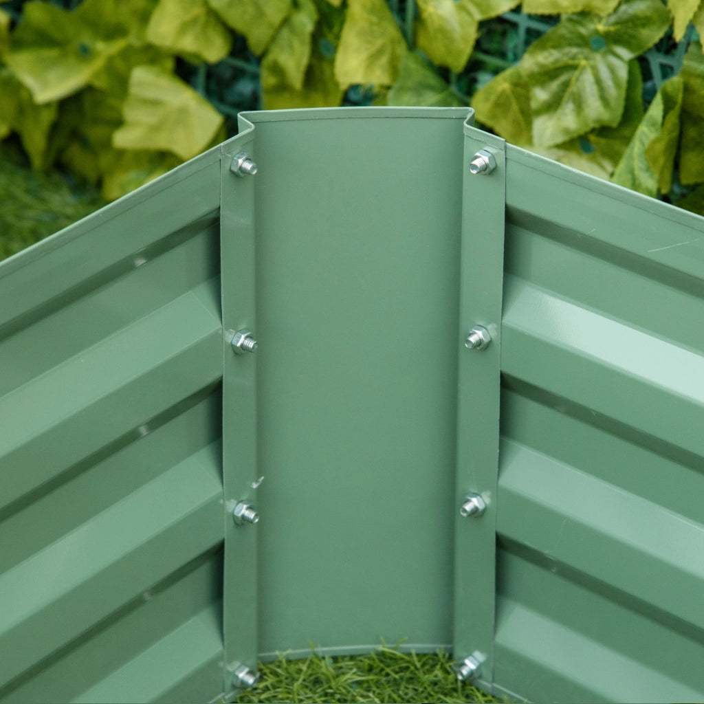 Letti per Orto Rialzati Set di 2 ¨C Minimal ¨C Acciaio Zincato 100x100x30cm