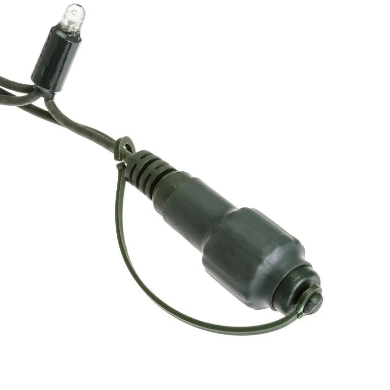 Catena 20 m, 200 maxiled bianco caldo o bianco freddo, cavo verde prolungabile - bianco - 20 METRI