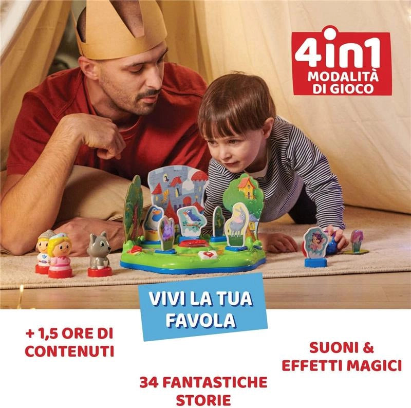 CHICCO FABULOUS IL CREASTORIE CANTASTORIE PER BAMBINI 2 ANNI, 6 ANNI, IN 4 LINGUE, 10 PERSONAGGI, 4 MODALITÀ, 90 MIN DI CONTENUTI