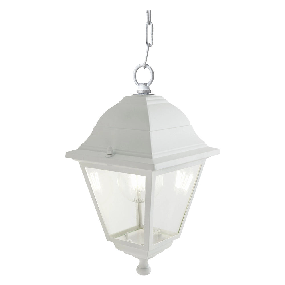 LANTERNA A SOSPENSIONE CON CATENA 'NANO' E 27 - 60 W - bianca  - I-LUCE BY SOVIL