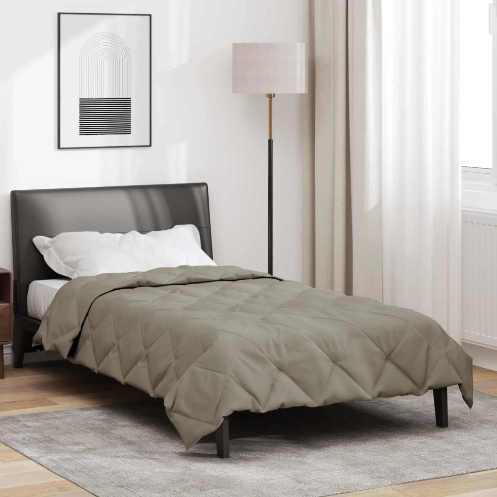 Piumone | Duvet Completo Annuale Grigio chiaro 155 x 220 cm Microfibra
