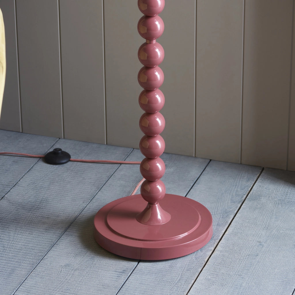 Base lampada terra rosa lucida sfere E27 Endon Higgledy
