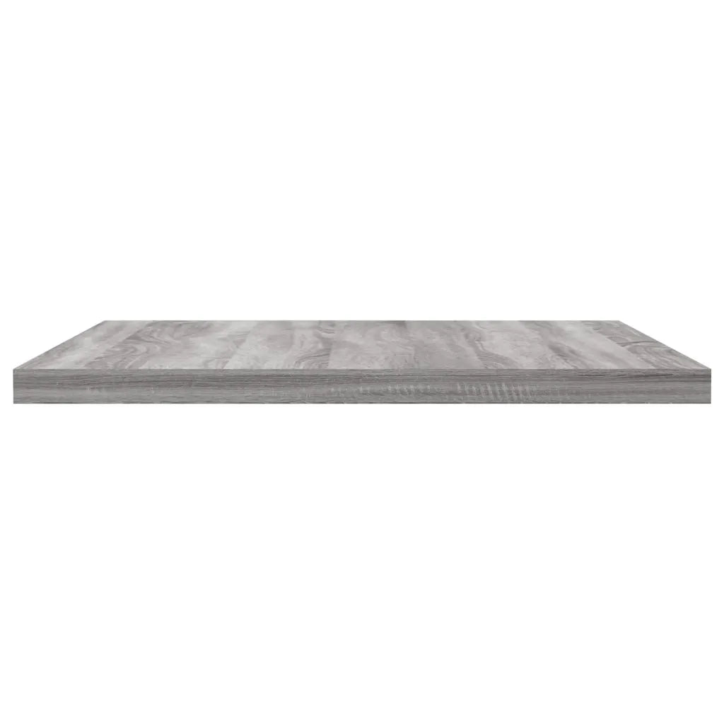 4 pz Mensole Parete | Mensola sospesa Grigio Sonoma 40x30x1,5cm Legno Multistrato