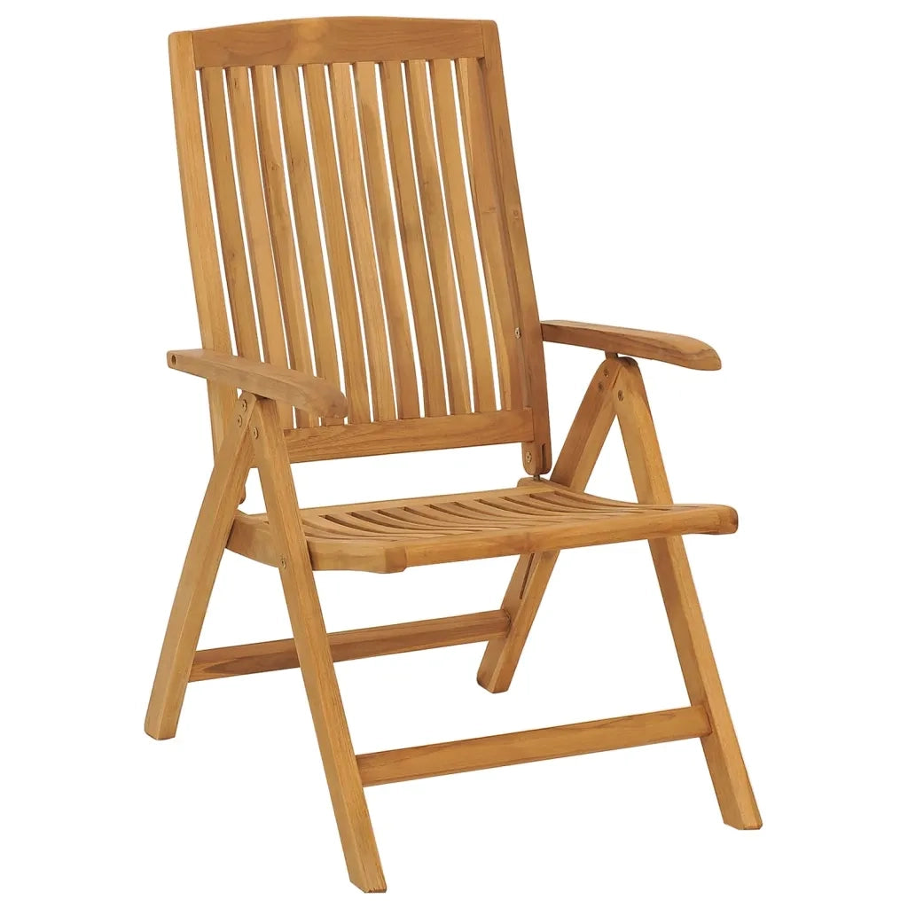 Sedie da Giardino Reclinabili con Cuscini 6 pz in Legno di Teak 3196500