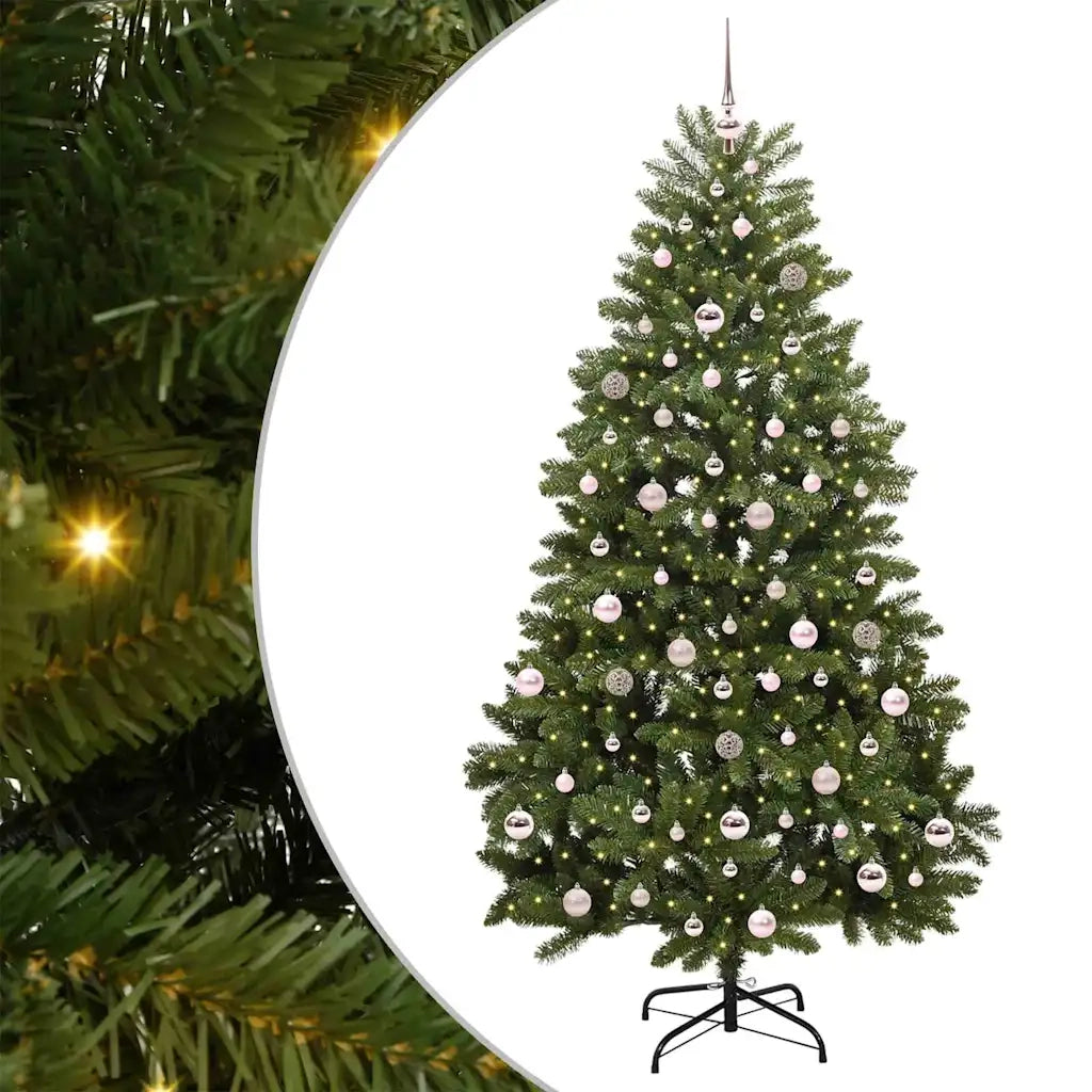 Albero di Natale artificiale Verde 210 cm PVC e Metallo 3395696