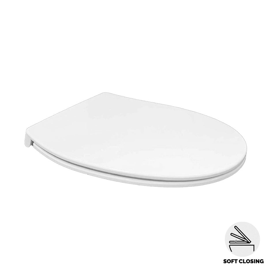 SEDILE KARLA IN ABS FLAT CON SOFT CLOSE- Bianco- RAK- pezzi 1