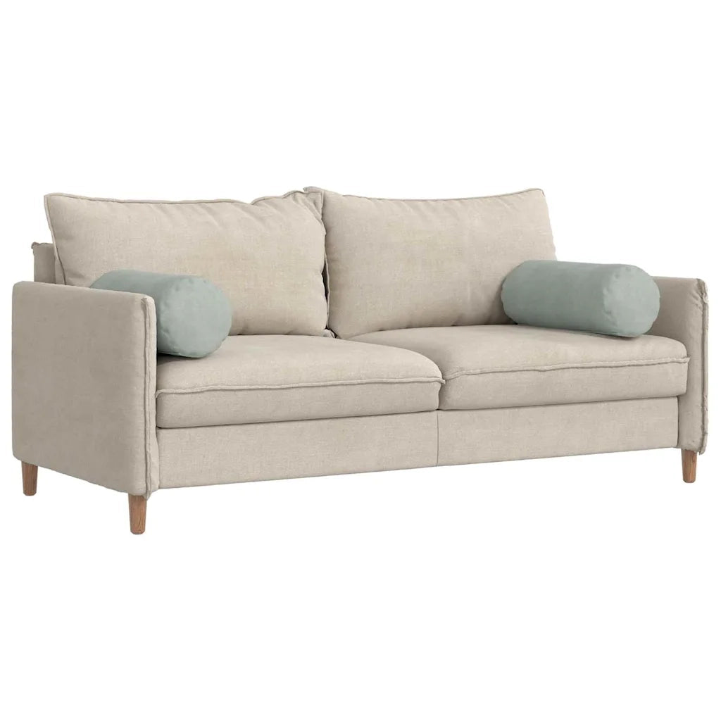 Cuscini a rullo 2 pz | Cuscini per sedie Grigio chiaro ? 25 x 70 cm