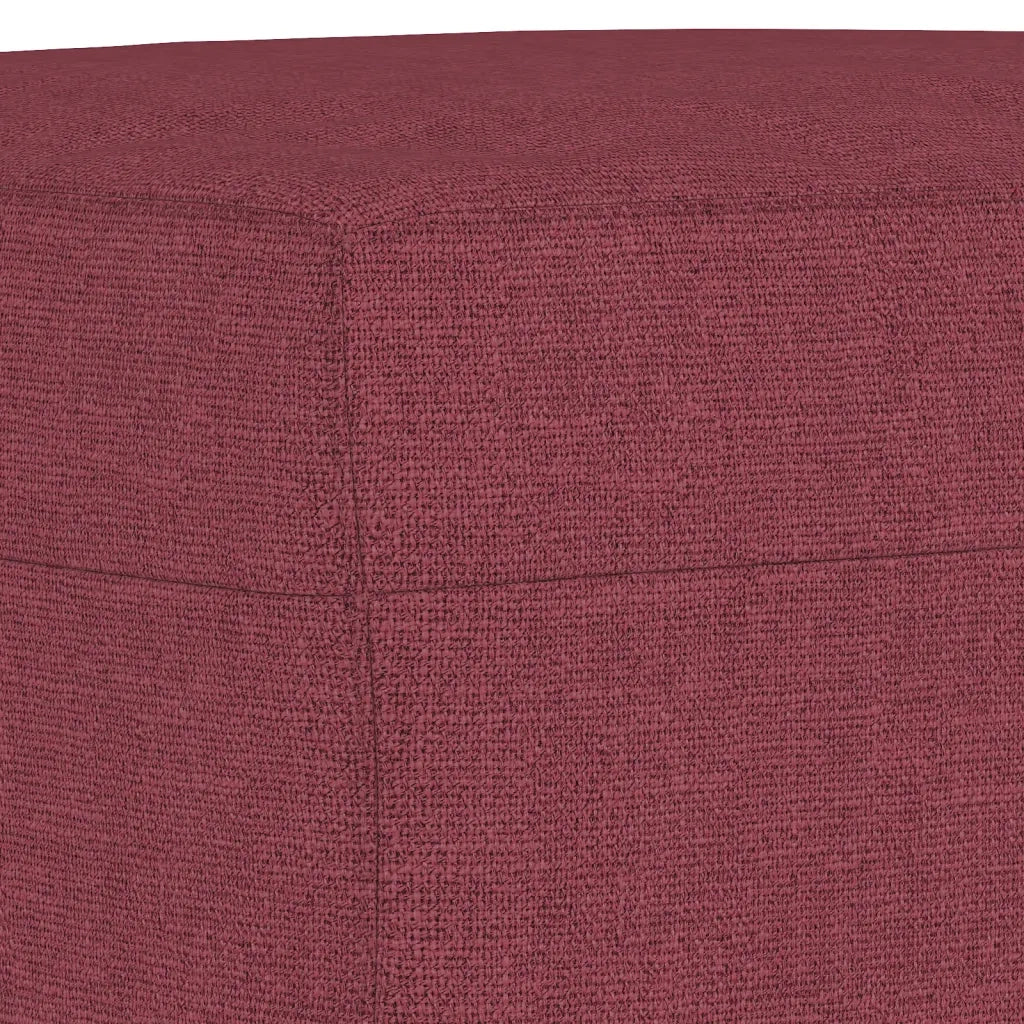 Set di Divani 4 pz con Cuscini Rosso Vino in Tessuto 3201550