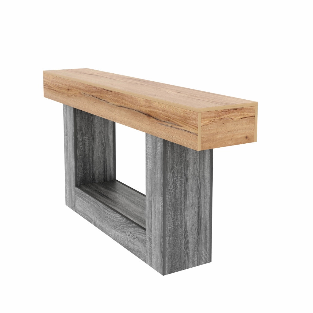 Consolle Bicolore con Ripiano ¨C MINIMAL ¨C Legno/Truciolato