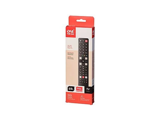 One For All telecomando di ricambio per TV TCL e THOMSON , Nero