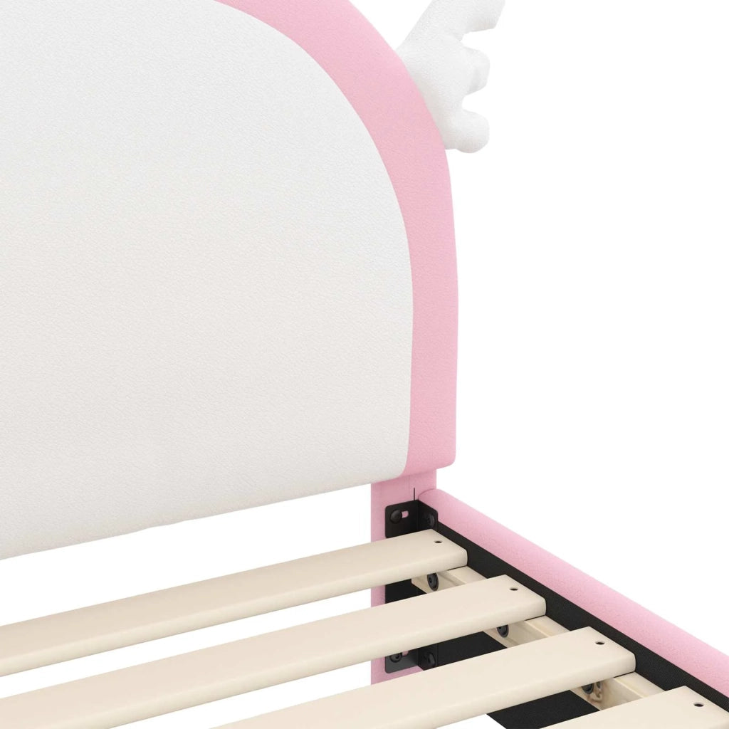 Struttura letto bambini con testata-Giroletto per bambini Rosa 80 x 200 cm PU 326474