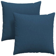 Cuscini da Divano 2 pz | Cuscini per sedie Blu 60 x 60 cm Tessuto