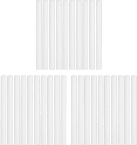 Set di filtri di sostituzione per umidificatore, 30 pezzi - Sticks di filtro in cotone - 8x100mm Wattenstaafjes - Per diffusore/verstilizer - Facile da installare - Umidificatore