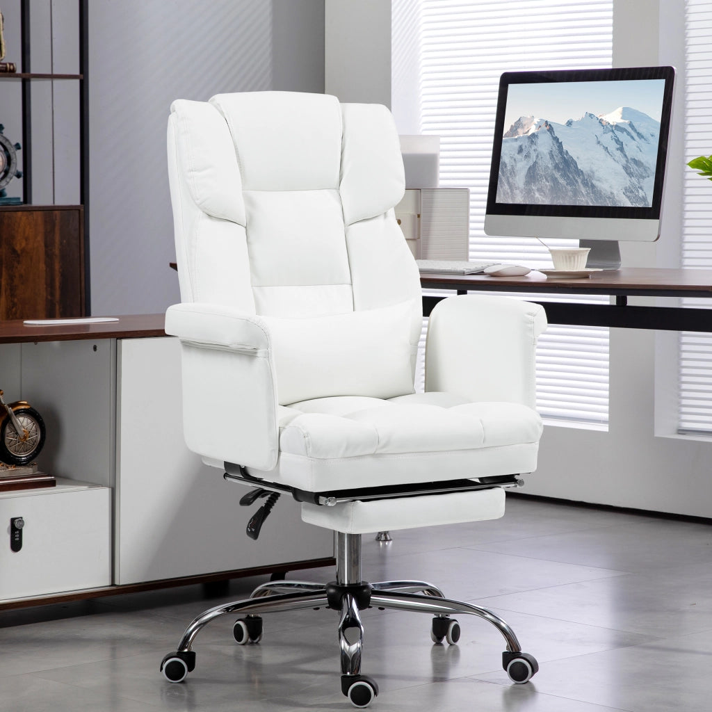 Sedia da ufficio ergonomica ¨C Minimal ¨C bianco, altezza regolabile 48-56 cm