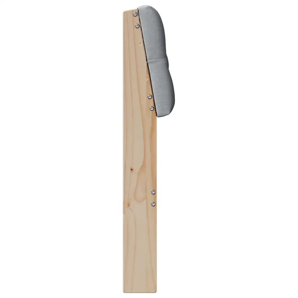 Testiera | Testata imbottita Grigio chiaro 150 cm Pino massello