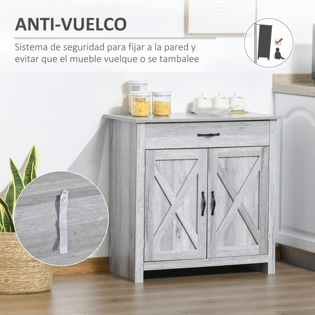 Credenza ¨C Minimal ¨C Grigio 80x39.7x80 cm