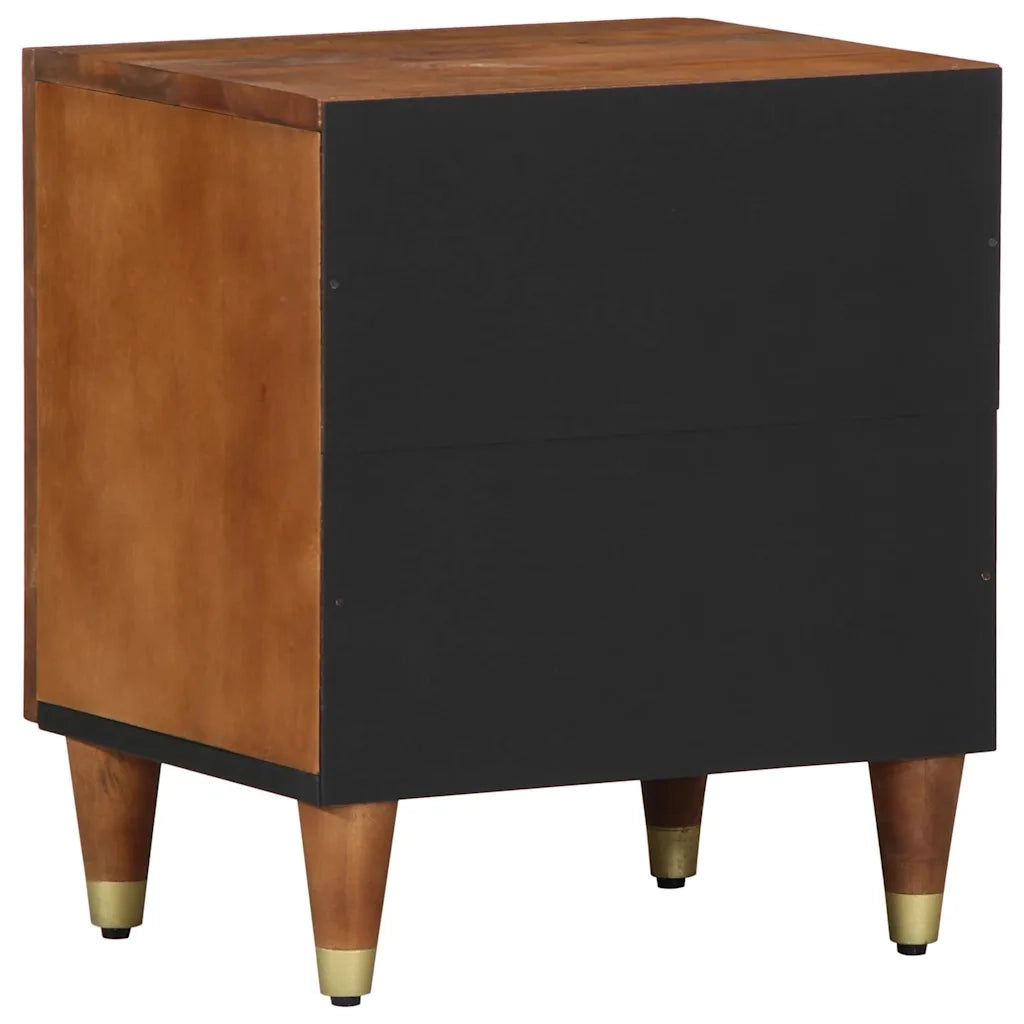 Comodino con porta 2 pcs Marrone miele 40 x 33 x 46 cm 4018733