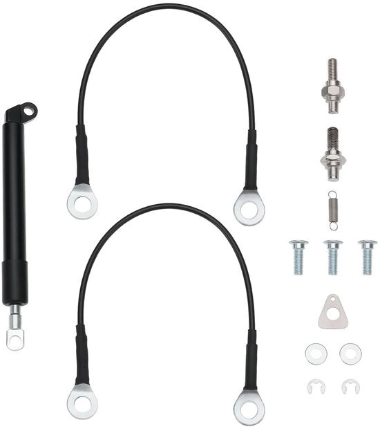 Sostegno di gas per il portellone - Ammortizzatori - Sostegno - Installazione facile - Metallo duraturo - Compatibile con Isuzu D-MAX 2012-2019 - Ammortizzatore