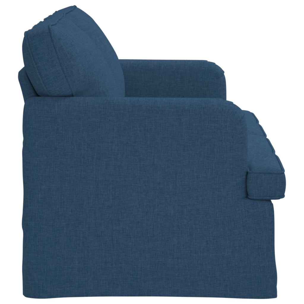 Divano Blu 144 x 80 x 85 cm Tessuto