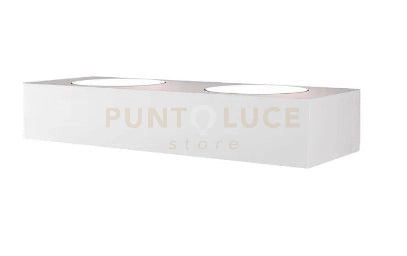 AREA APPLIQUE 2 LUCI MONOEMISSIONE BIANCO 1127-A2-BI