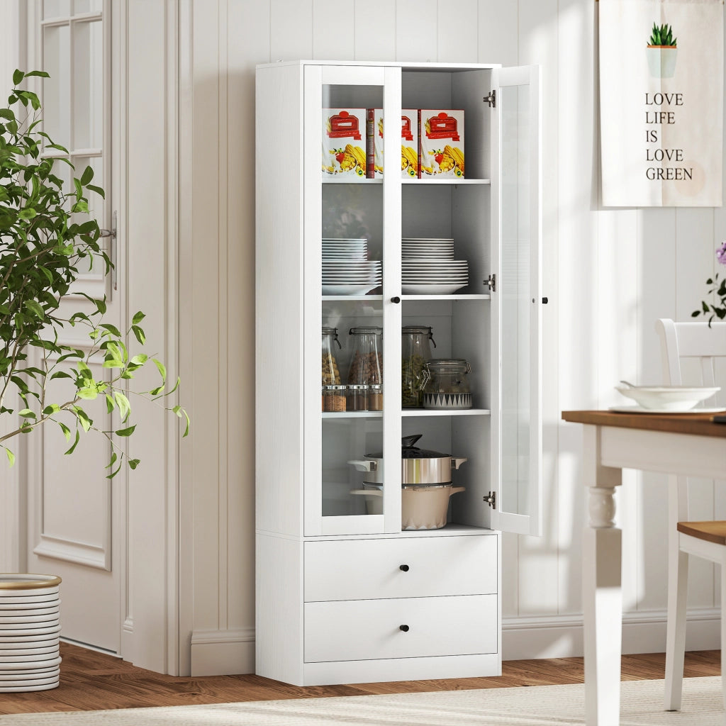 Armadio guardaroba con ante scorrevoli ¨C zephmum ¨C 59x30x164 bianco
