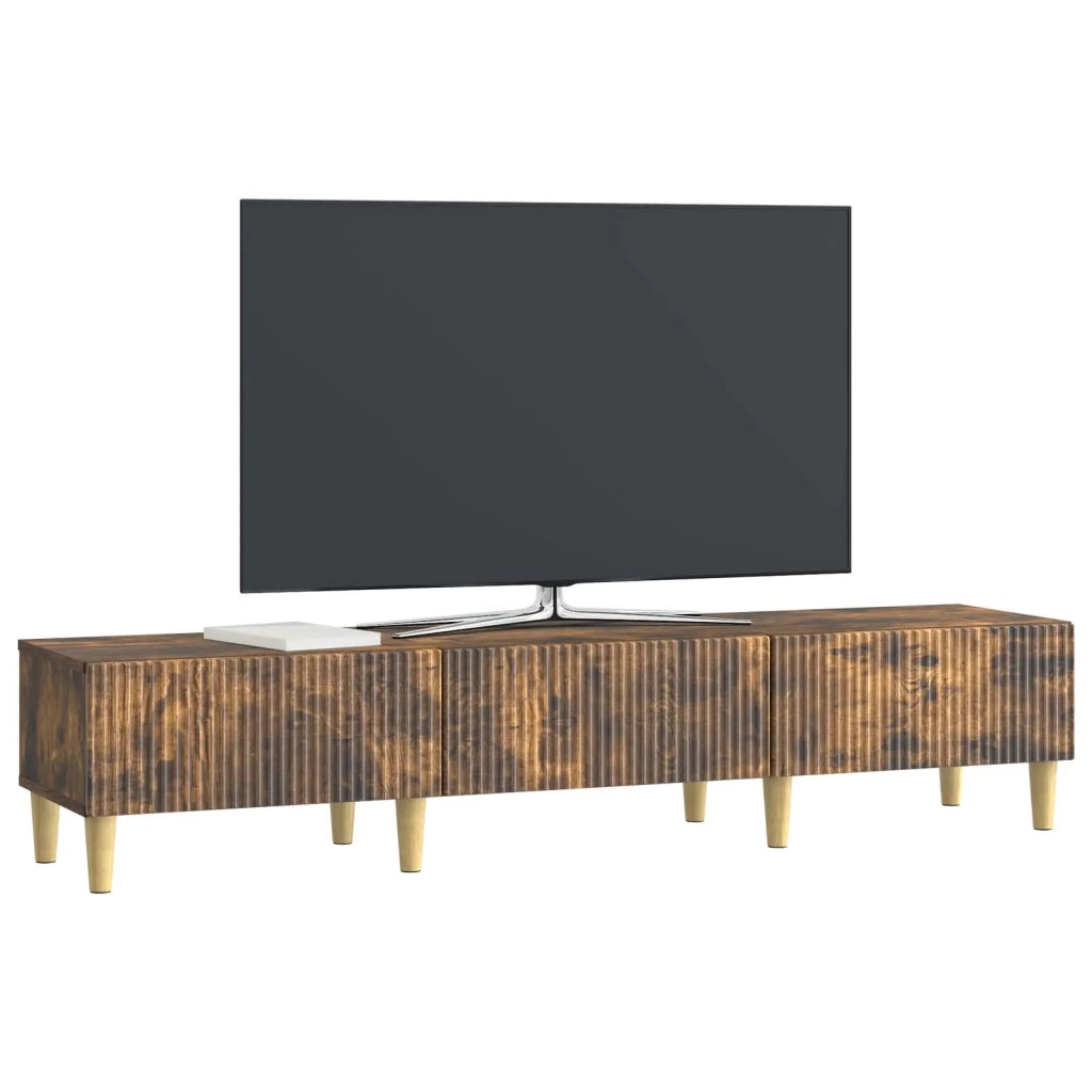 Mobile TV | Armadietto TV | Mobile Porta TV Rovere Fumo 147 x 34,5 x 30 cm Legno ingegnerizzato
