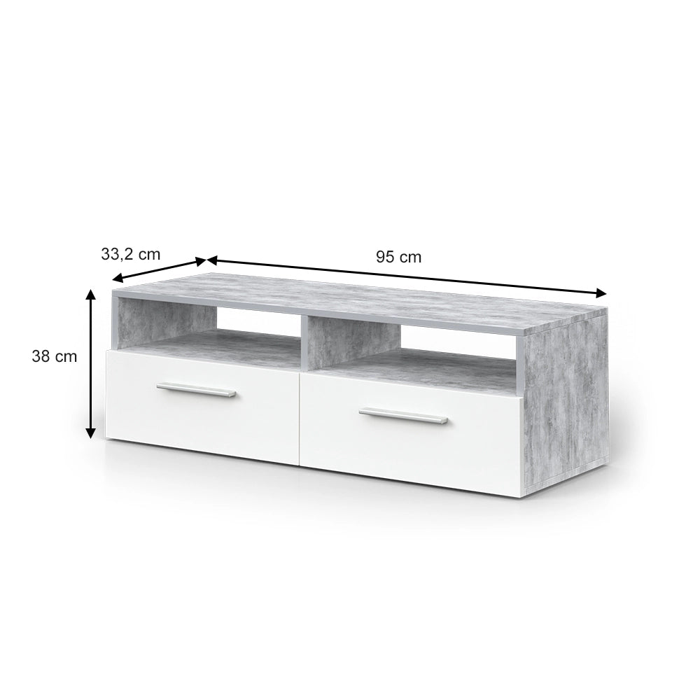 Vicco Mobile tv Calcestruzzo 190 x 38 cm