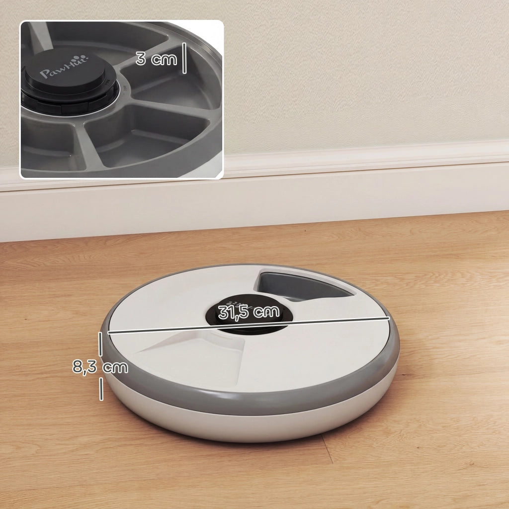 Dispenser Cibo Automatico ¨C Minimal ¨C Grigio