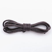 Due paia di cordoncini in cotone di 60 cm di lunghezza - Cordoncini rotondi in cotone di 2,5 mm - Cordoncini robusti rotondi - Cordoncini duraturi - Cordoncini per stivali - Cordoncini in pelle impermeabili - Per scarpe e stivali eleganti