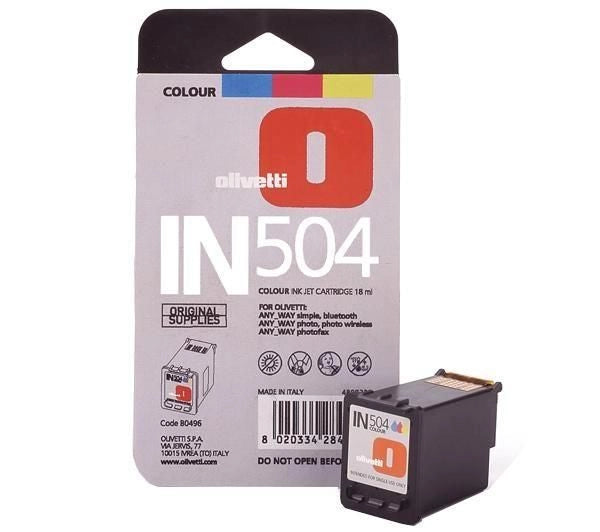 CARTUCCIA OLIVETTI IN504 COLORE