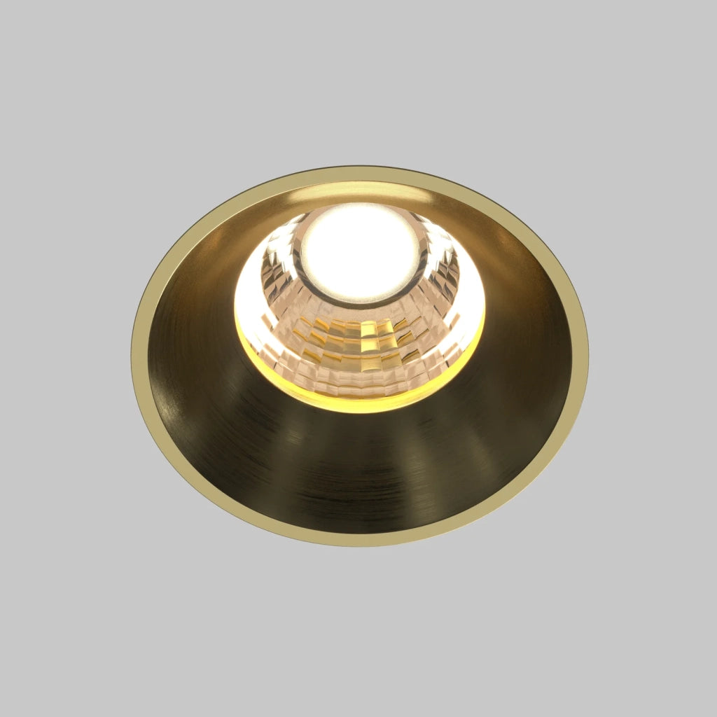 Maytoni Lampada da Incasso Round 1 luce LED integrato ottone alluminio