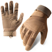 Manici tattici per uomo e donna - con dita touchscreen - protezione knuckle - antiscivolo e impermeabili - per lavoro all'aperto, tiro, motociclismo, bicicletta, caccia - cod. (M)