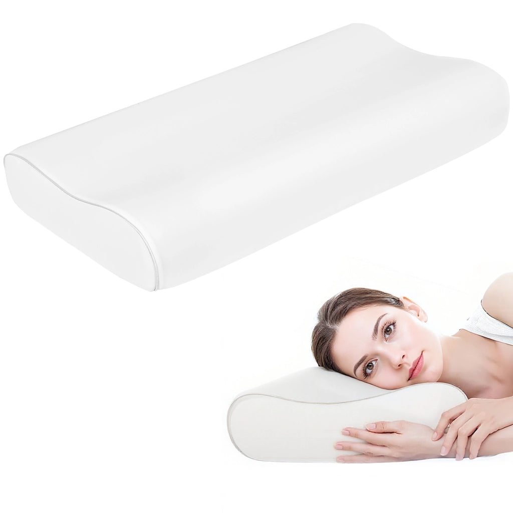 Cuscino Cervicale Ergonomico in Memory Foam ¨C zephmum ¨C Bianco