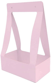 Sacche per fiori 5 pezzi - Borse in carta impermeabile - Rosa - Maniglia - 33 x 20,5 x 12 cm - Regalo per compleanno/matrimonio