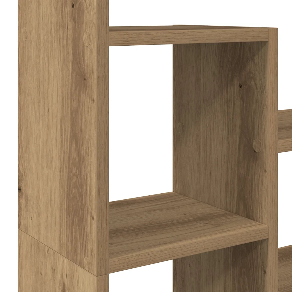 Libreria-Scaffale per Libri-Mobile di Stoccaggio Rovere Artigianale 72x20x120 cm in Truciolato