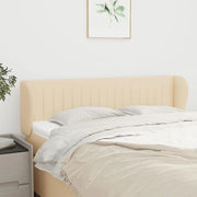 Testiera ad Orecchio-Testata con Orecchie Crema 147x23x78/88 cm in Tessuto 921004