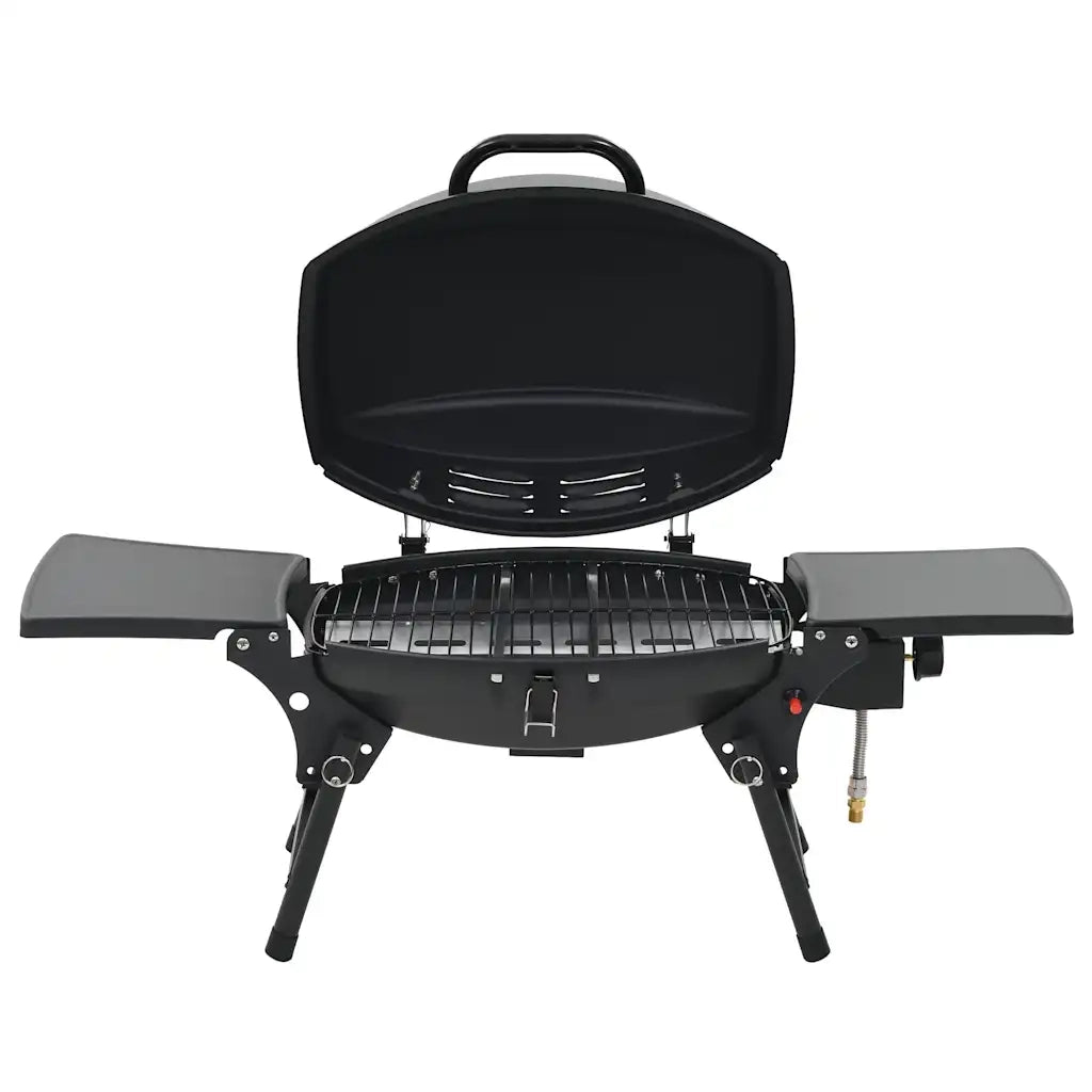 Barbecue e Griglia a Gas Portatile con Fornello Nero CFW1360744