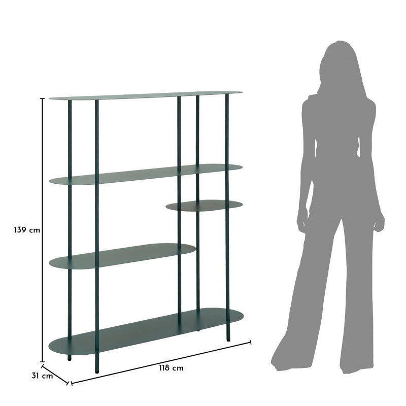 Libreria Saturno Ottanio cm 118x31x139