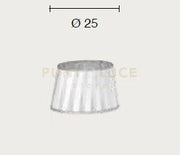TC 4032 PARALUME DM.25CM BIANCO E ARGENTO ATTACCO E14