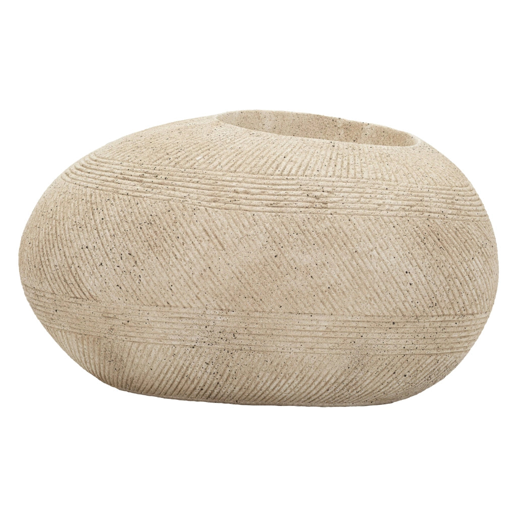 Gagameha, Vaso Finitura Effetto Marmo, Bianco Marmo