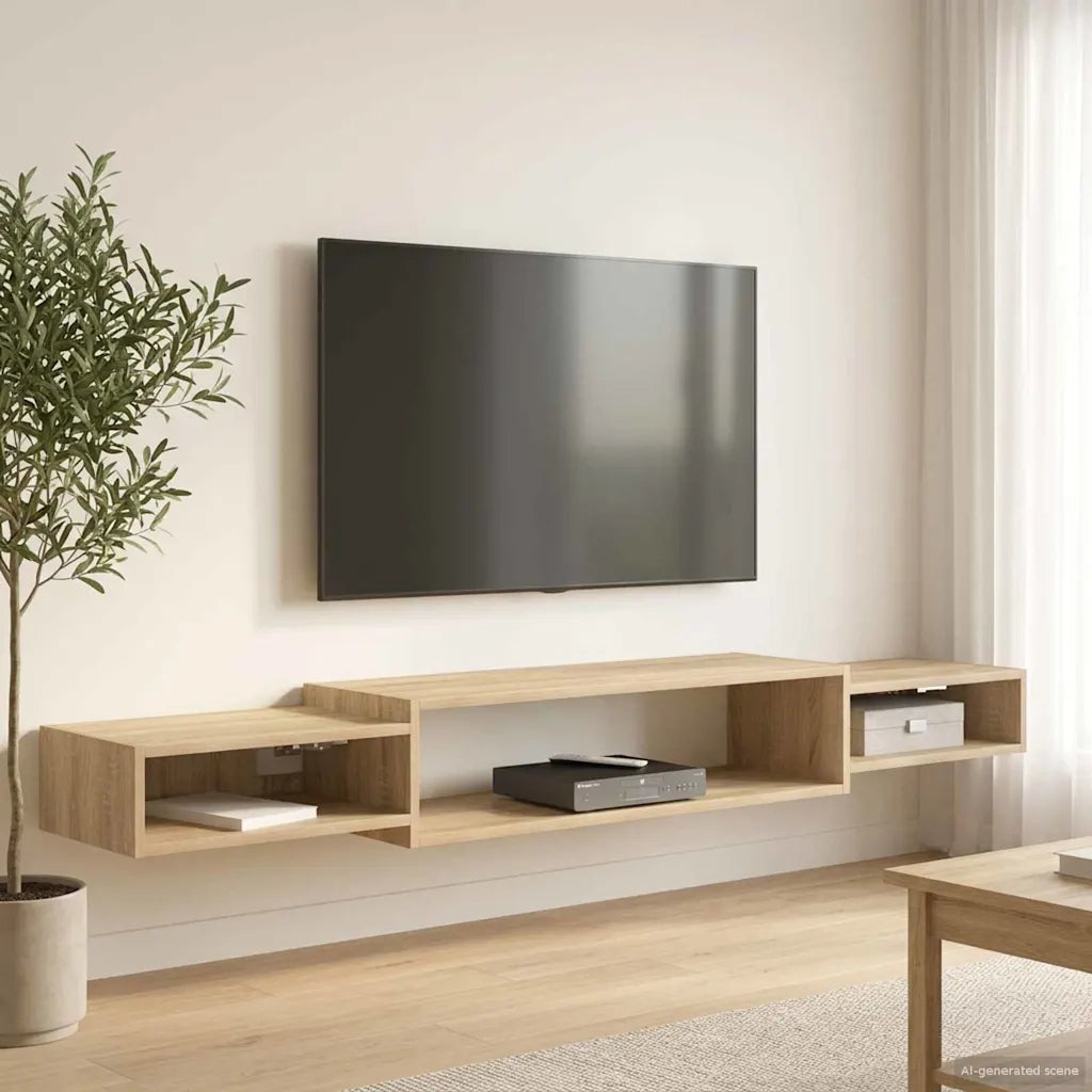 Mobile TV da Parete A parete Rovere Sonoma 180 x 28 x 21 cm 8006007