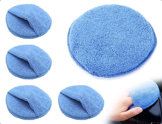 Set di Spugne per Pulizia - Accessorio per Polire a Mano - 4 Pezzi - Blu