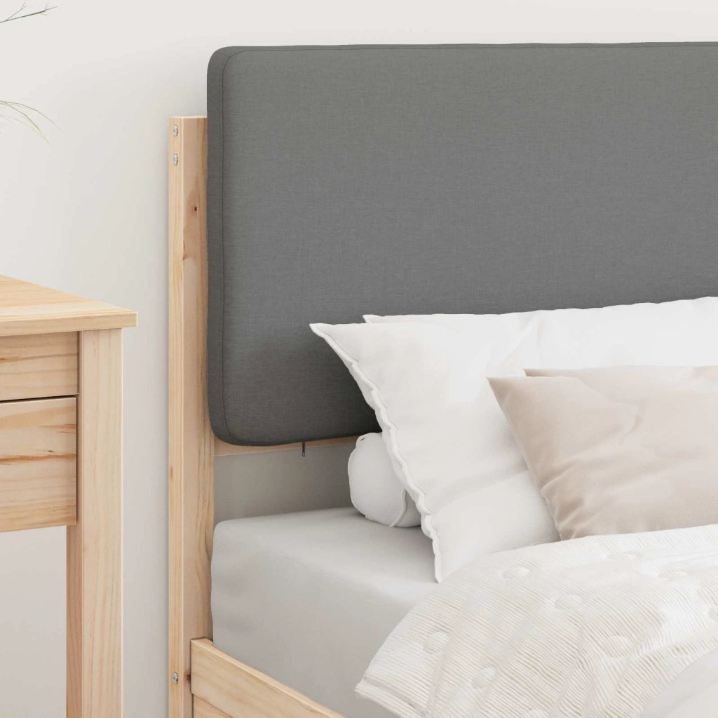 Letto singolo | Letto per adulti | Letto con Testiera Rivestita Grigio chiaro 90 x 190 cm