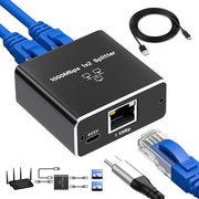 Divisore di rete Ethernet 1 a 2 per connessione Gigabit